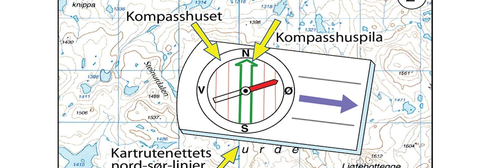 Grunnleggende kurs i orientering med bruk av kart og kompass.